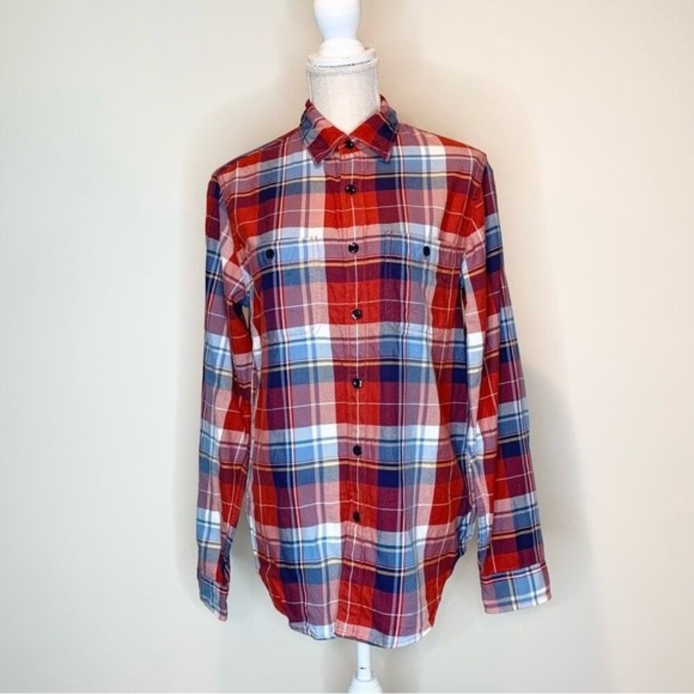 J. Crew Sportsmen’s Plaid Preppy Flannel Button Up Shirt Small